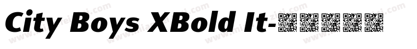 City Boys XBold It字体转换